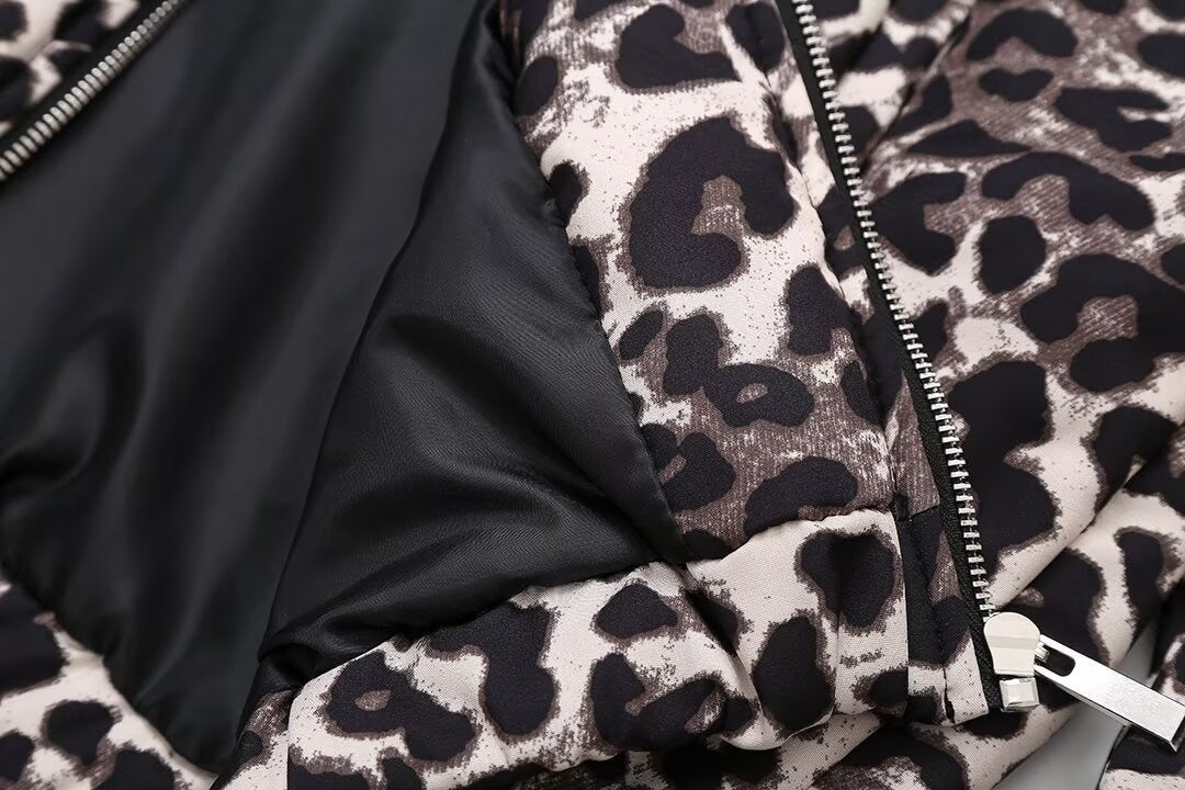 Chaqueta de animal leopardo